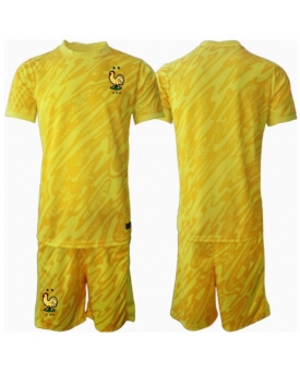 Francia Portiere Maglia Gara Casa Repliche Europei 2024 Bambino